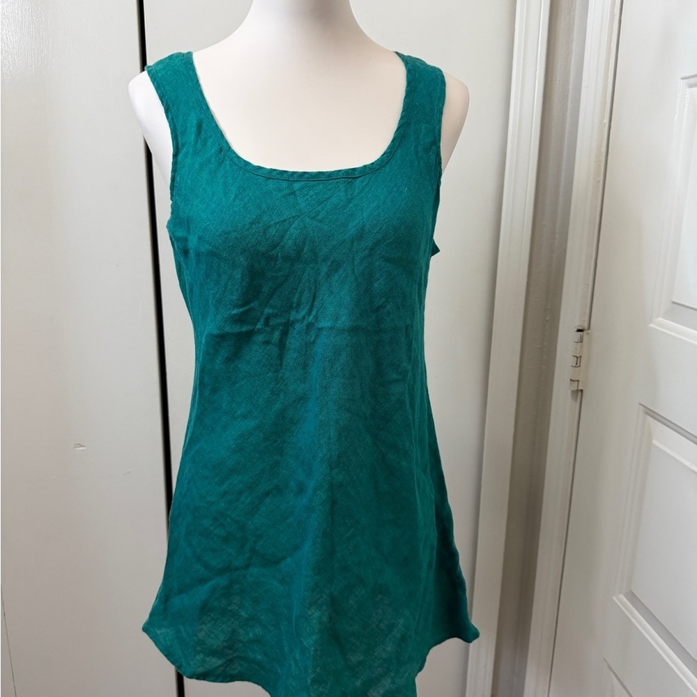 Flax Teal Women's Tank Top